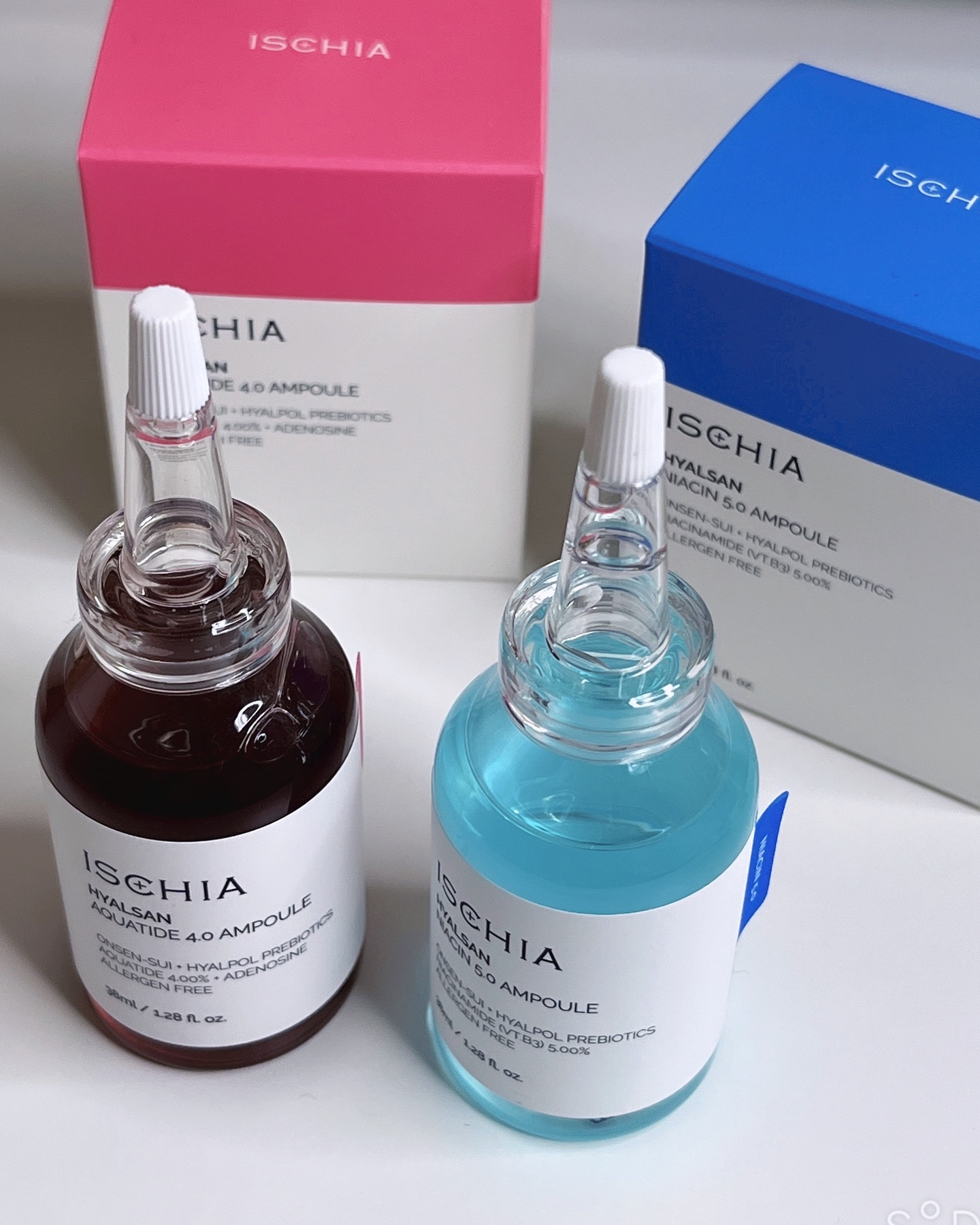 ヒアルサンアンプルデュオ ナイアシン5.0 アクアタイド4.0SET/ISCHIA/美容液を使ったクチコミ（2枚目）