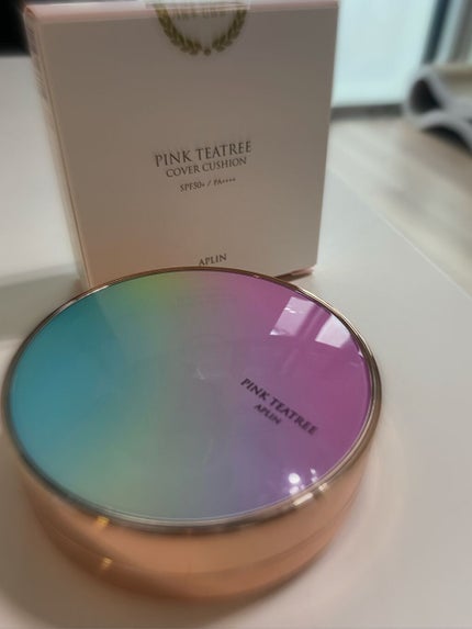 ピンクティーツリーカバークッション/APLIN/クッションファンデーションを使ったクチコミ(1枚目)