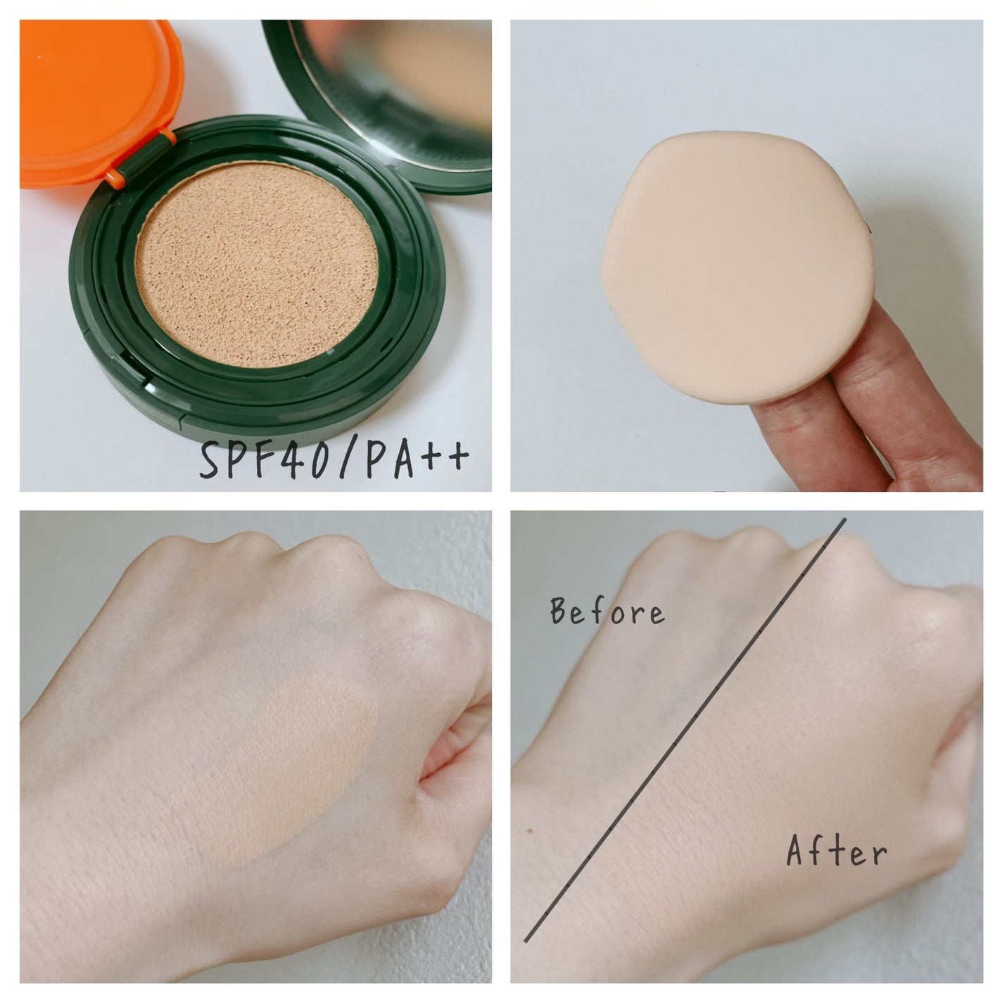 スキンエンハンサー コンパクト クッション (マット)/BROOKESIA/クッションファンデーションを使ったクチコミ(4枚目)