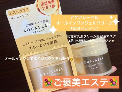 スペシャルジェルクリーム EX (オイルイン)/アクアレーベル/オールインワン化粧品を使ったクチコミ(1枚目)