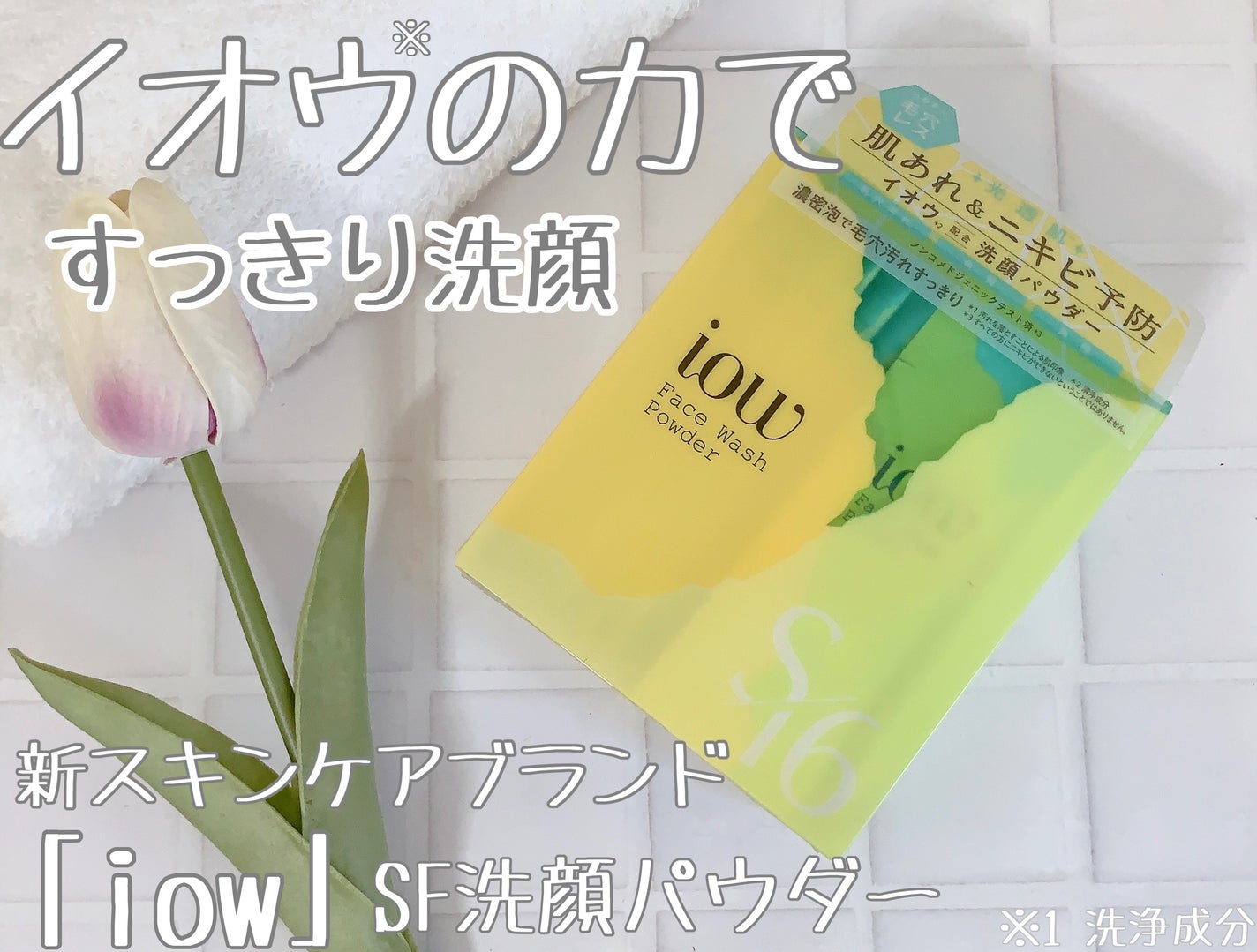 SF洗顔パウダー/iow/洗顔パウダーを使ったクチコミ(1枚目)