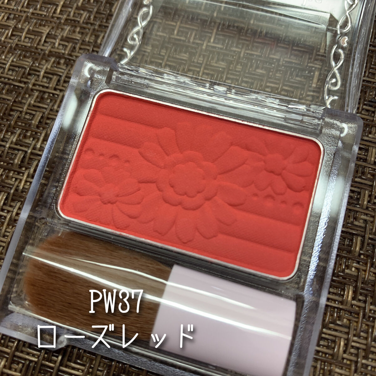 【旧品】パウダーチークス PW37 ローズレッド/キャンメイク/パウダーチークを使ったクチコミ（2枚目）