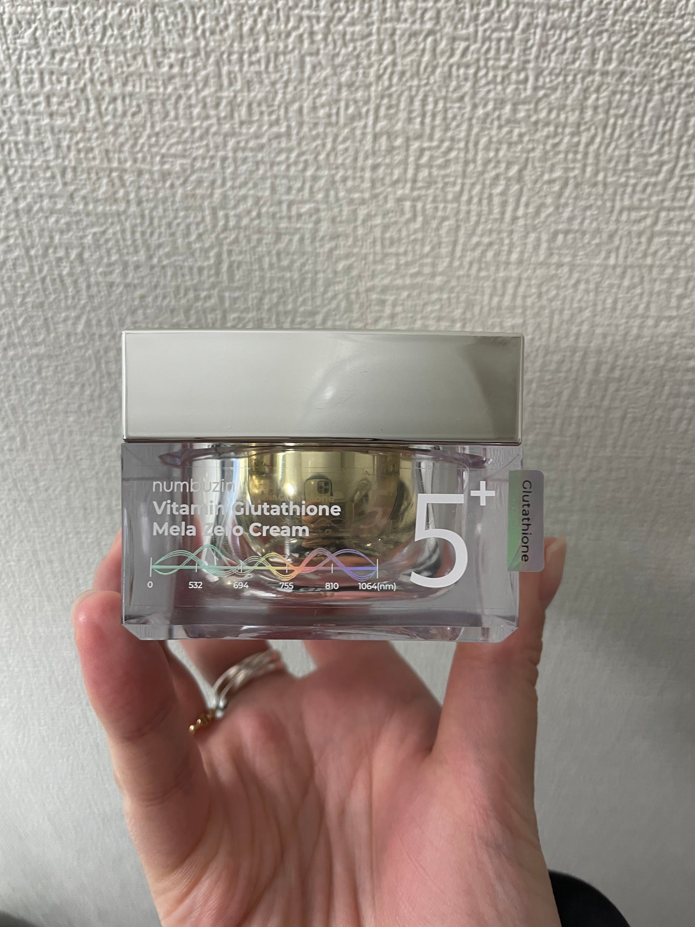 5番 白玉グルタチオンCメラゼロクリーム/numbuzin/フェイスクリームを使ったクチコミ(1枚目)