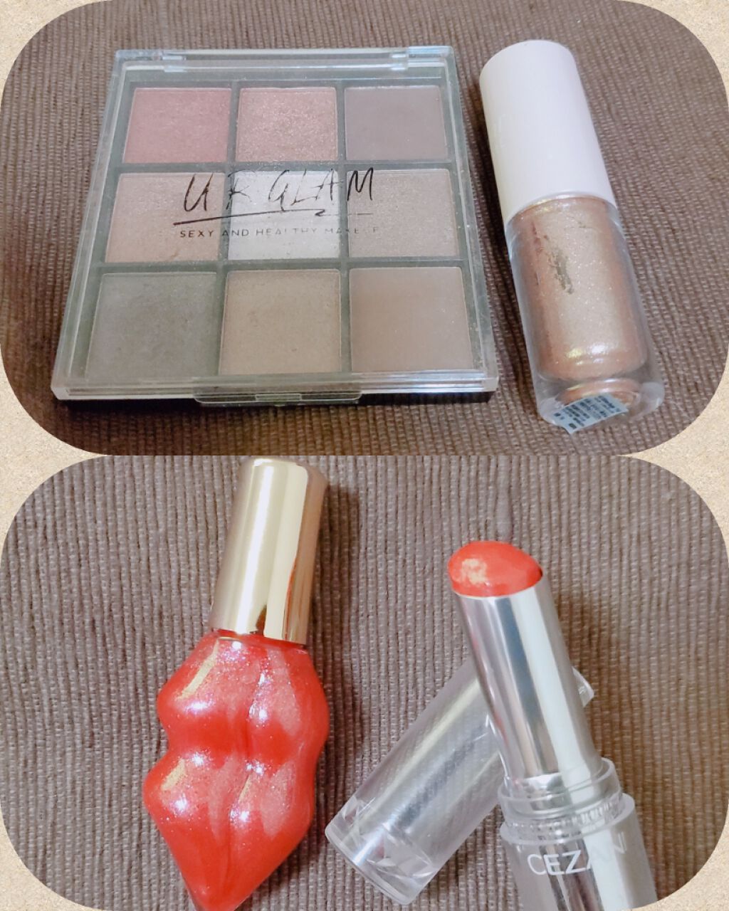 ラスティンググロスリップ/CEZANNE/口紅を使ったクチコミ（2枚目）