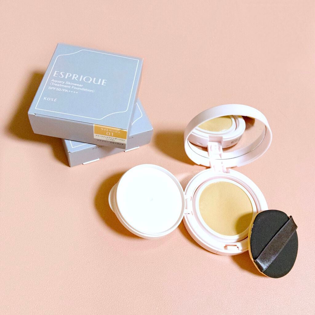 アクアリースキンウェア/ESPRIQUE/クッションファンデーションを使ったクチコミ(1枚目)