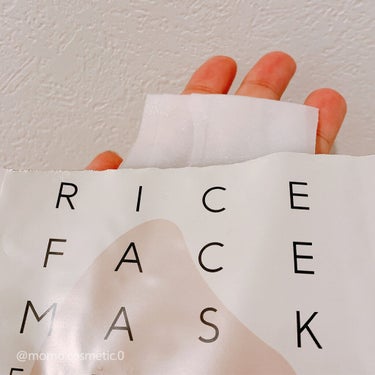 RICE FACE MASKライスバリアフェイスマスク MOISTCLEAR/KOUJIHIME/シートマスク・パックを使ったクチコミ（3枚目）