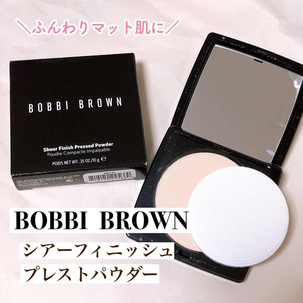 シアーフィニッシュ プレストパウダー 01 ペールイエロー/BOBBI BROWN/プレストパウダーを使ったクチコミ（1枚目）