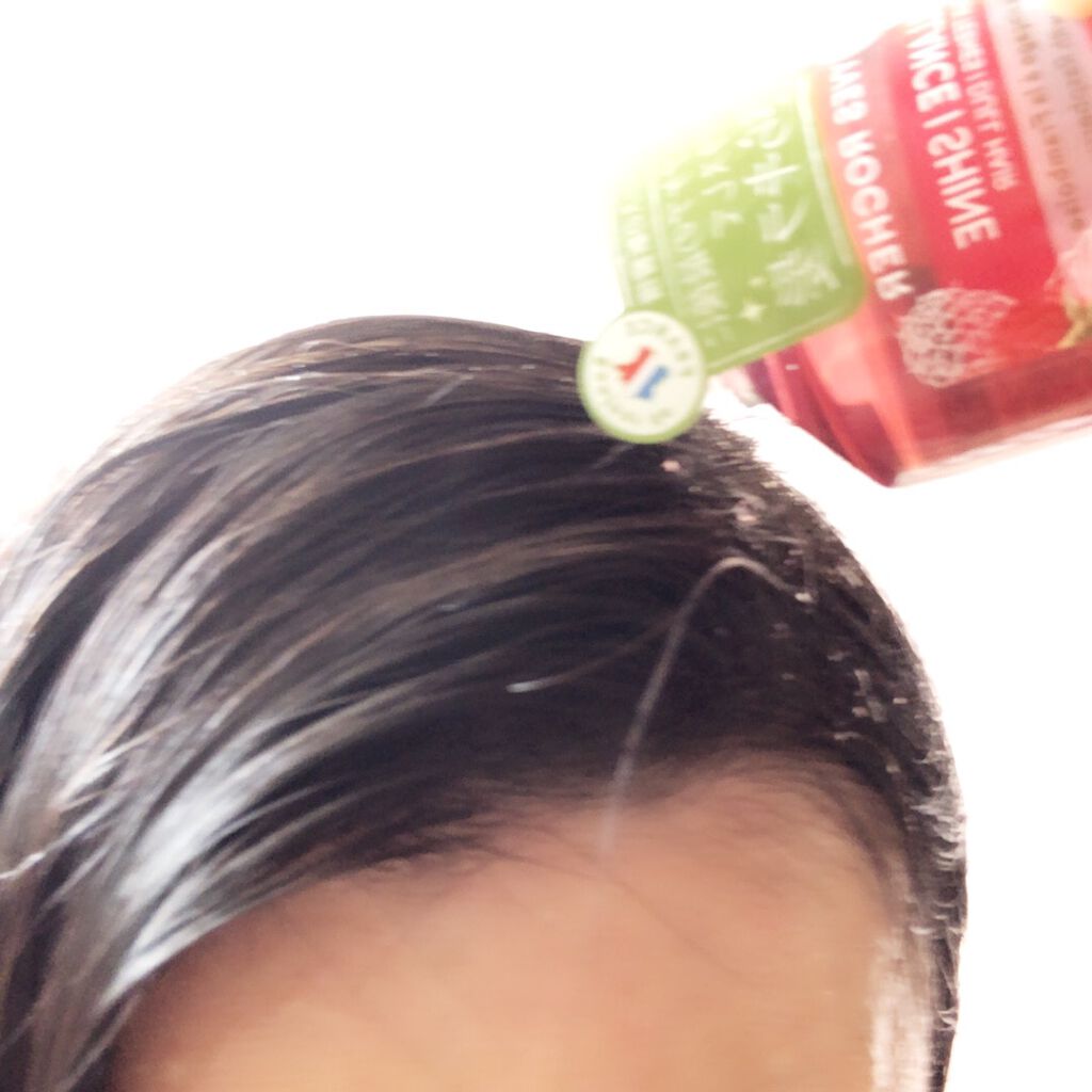 リンシングビネガー シルキーシャイン さらキララズベリー/イヴ・ロシェ/洗い流すヘアトリートメントを使ったクチコミ(2枚目)