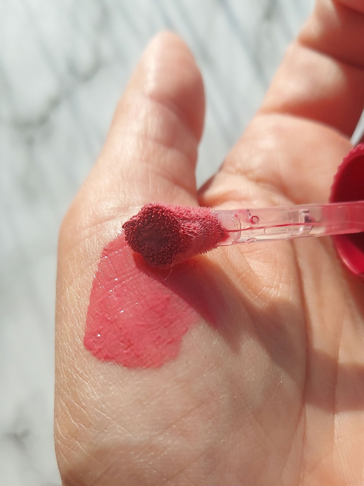 ジルスチュアート ブルームドロップ リップ＆チーク シフォン/JILL STUART/リキッドチークを使ったクチコミ（3枚目）