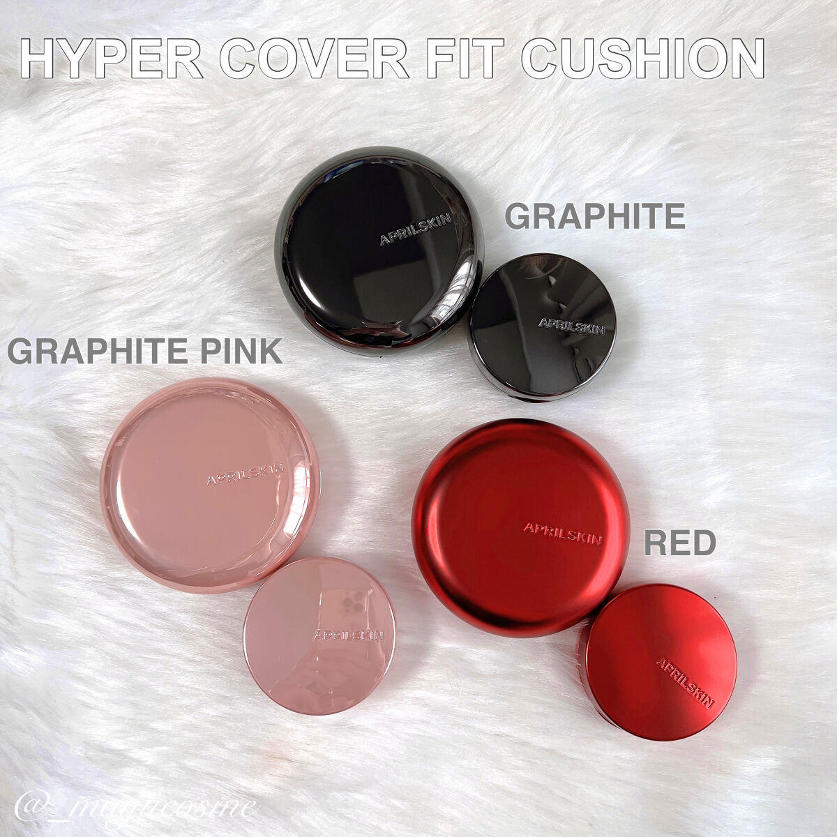 ハイパーカバーフィットクッション  グラファイト/APRILSKIN/クッションファンデーションを使ったクチコミ（2枚目）