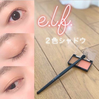 ベストフレンドアイシャドーデュオ/e.l.f. Cosmetics/アイシャドウパレットを使ったクチコミ（1枚目）