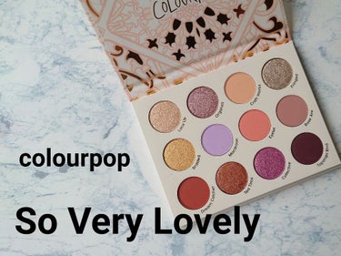 ColourPop So Very Lovelyのクチコミ「#ColourPop
#SoVeryLovely
※曇り続きで写真暗いですが🙏

シマー6色
.....」（1枚目）