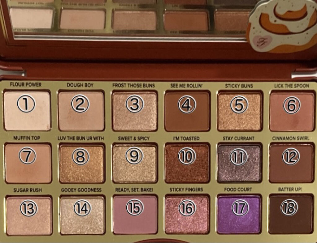 シナモン スワール アイシャドウ パレット/Too Faced/アイシャドウパレットを使ったクチコミ（2枚目）