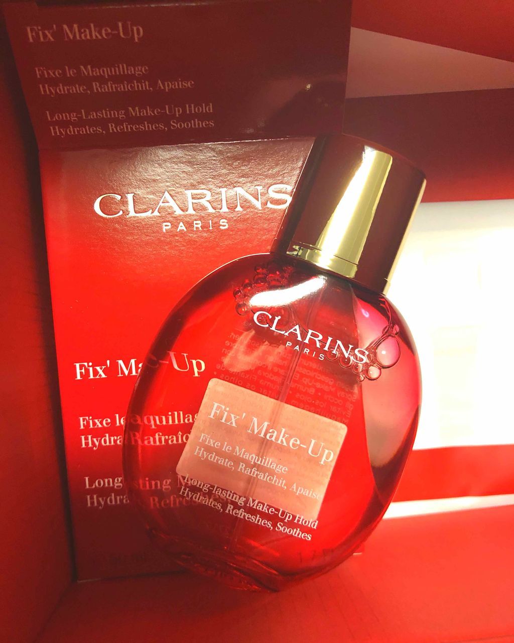 フィックス メイクアップ/CLARINS/ミスト状化粧水を使ったクチコミ(1枚目)