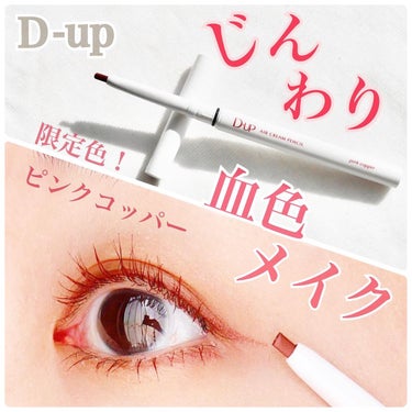 D-UP エアクリームペンシル のクチコミ「＼12/9  本日発売！限定色　ピンクコッパー／

くすみがちな冬に血色感をプラス✨

【ポイ.....」（1枚目）