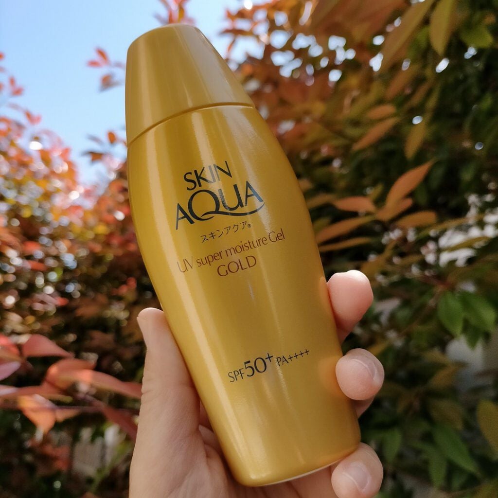 スーパーモイスチャージェルゴールド/スキンアクア/日焼け止めジェルを使ったクチコミ(1枚目)