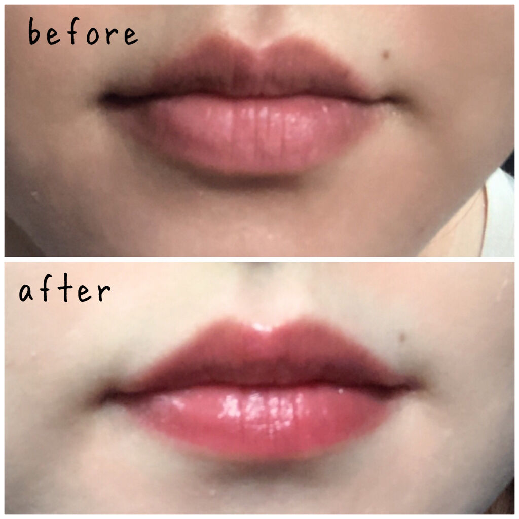 ラスティンググロスリップ/CEZANNE/口紅を使ったクチコミ（3枚目）