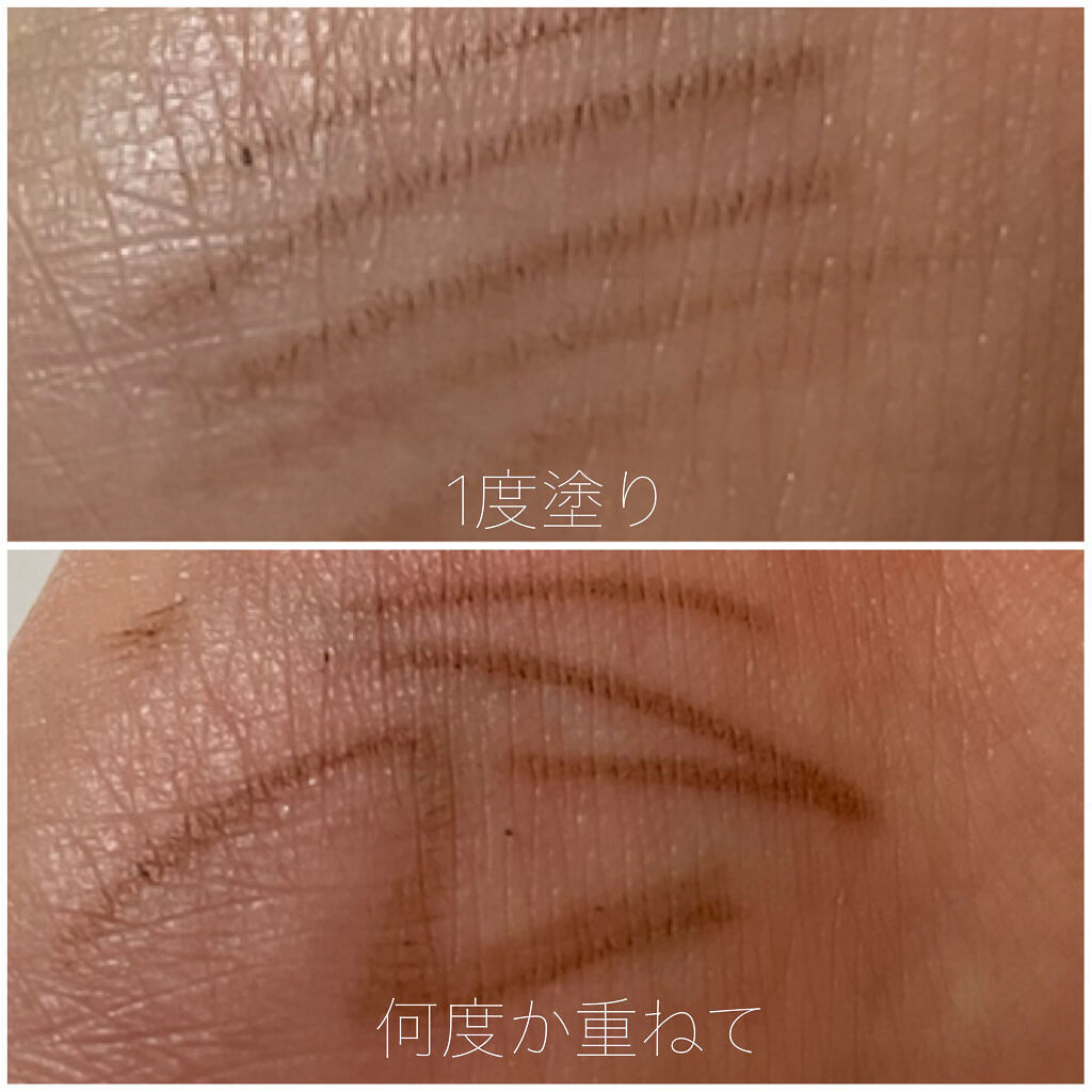 ブラシ付きアイブロウ繰り出し 01 ライトブラウン/CEZANNE/アイブロウペンシルを使ったクチコミ（3枚目）