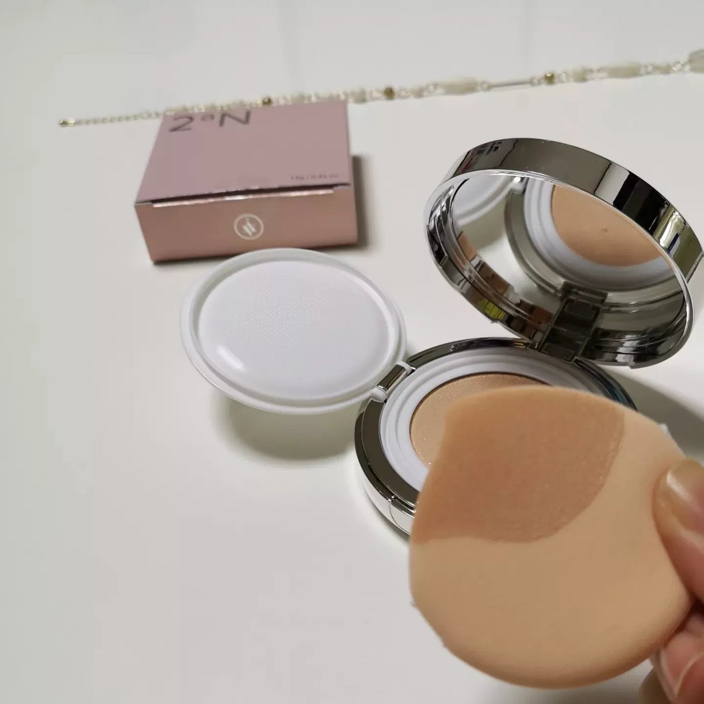 グリーミングテンションパクト/2aN/クリーム・エマルジョンファンデーションを使ったクチコミ(5枚目)