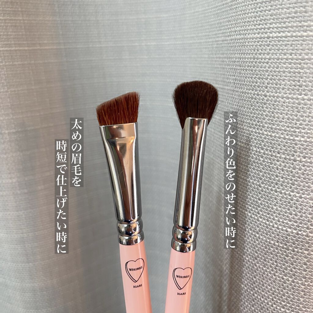 フーミー アイブロウブラシ 熊野筆/WHOMEE/メイクブラシを使ったクチコミ(2枚目)