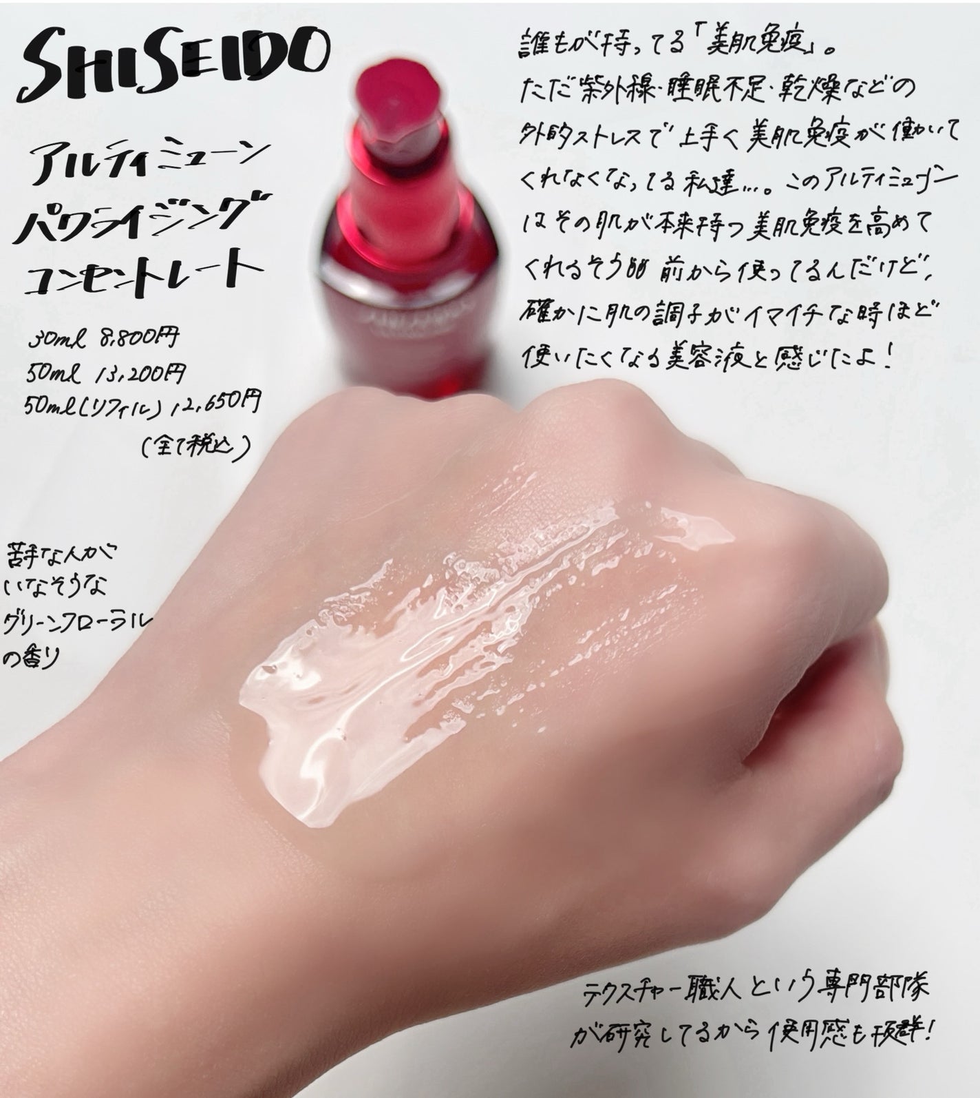 アルティミューン パワライジング コンセントレート Ⅲn/SHISEIDO/美容液を使ったクチコミ(1枚目)