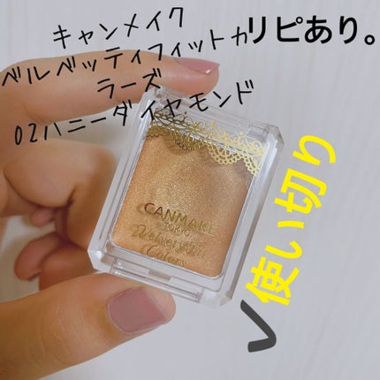 ベルベッティフィットカラーズ No.02 ハニーダイヤモンド/キャンメイク/ジェル・クリームアイシャドウの画像