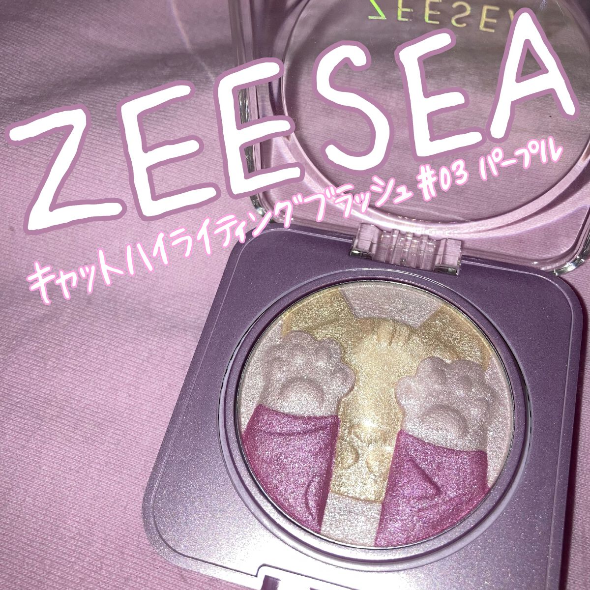 キャットハイライティングブラッシュ/ZEESEA/パウダーハイライトを使ったクチコミ(1枚目)