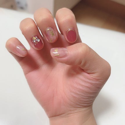 ネイルシール/Qoo10/ネイルシールを使ったクチコミ(3枚目)