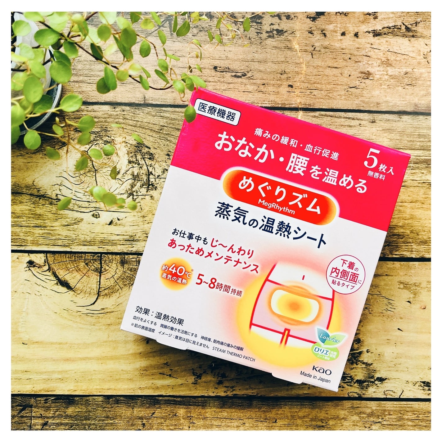 蒸気の温熱シート 下着の内側面に貼るタイプ/めぐりズム/その他を使ったクチコミ(8枚目)