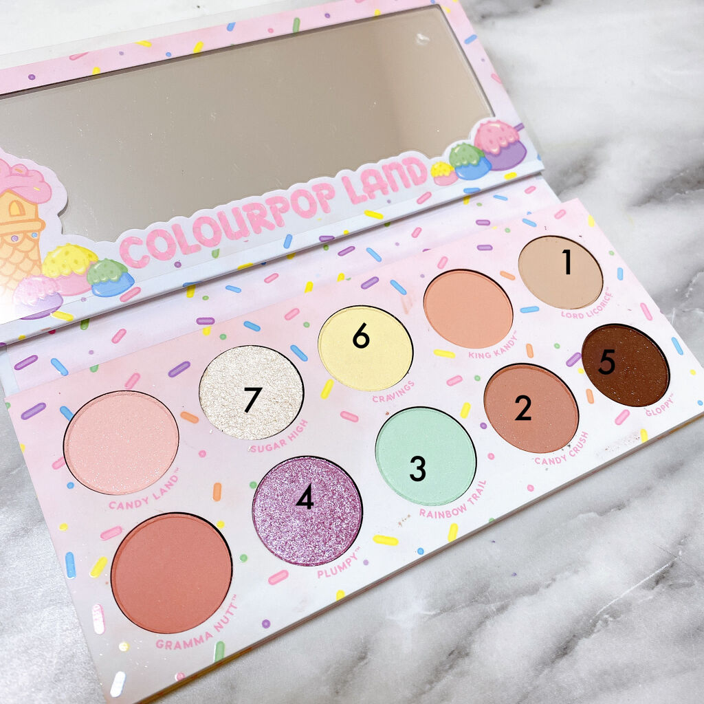 pressed powder palette/ColourPop/アイシャドウパレットを使ったクチコミ（3枚目）