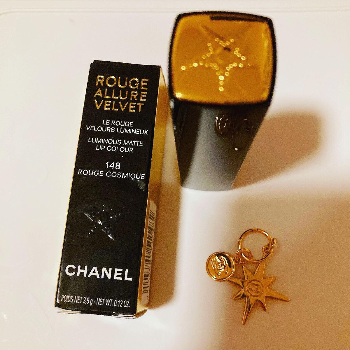 試してみた】ルージュ アリュール ヴェルヴェット ラ コメット CHANEL