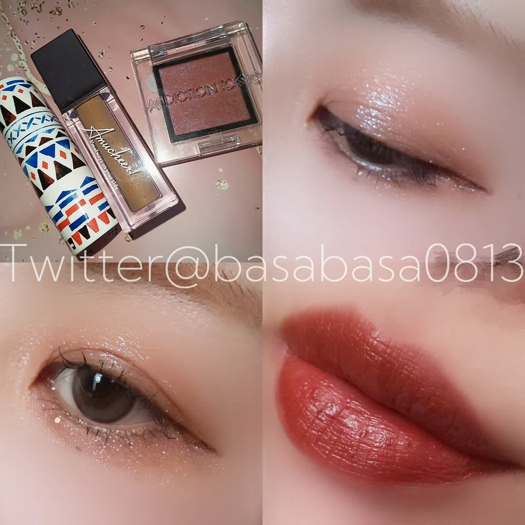 アミュチア セレクトタッチアイシャドウ P001 ナッティーラテ/クラブ/リキッドアイシャドウを使ったクチコミ（1枚目）