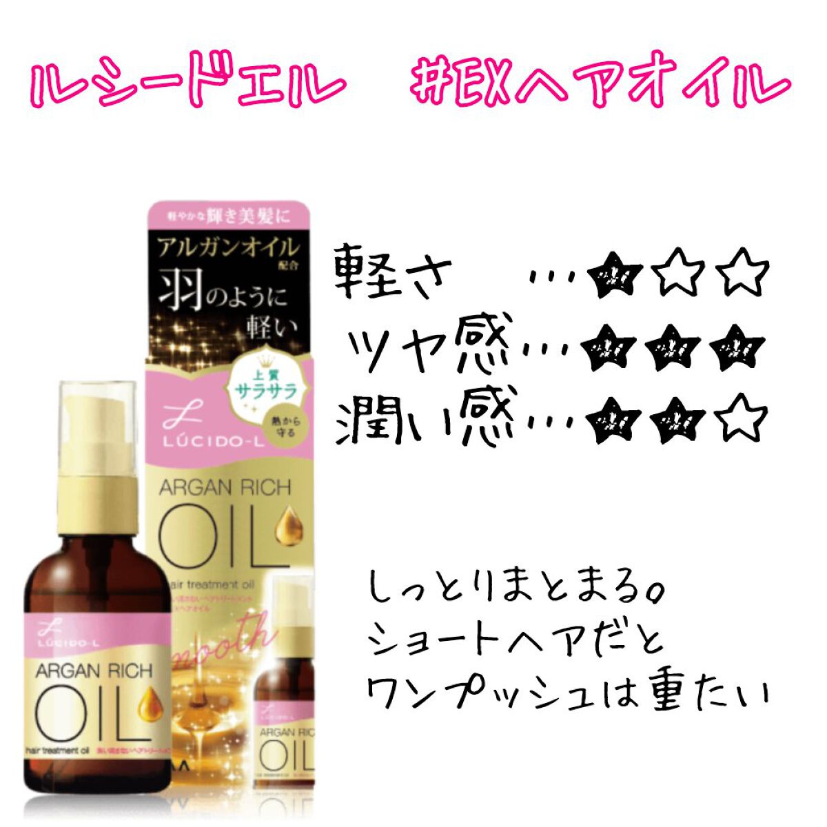 オイルトリートメント #EXヘアオイル/ルシードエル/ヘアオイルを使ったクチコミ（2枚目）