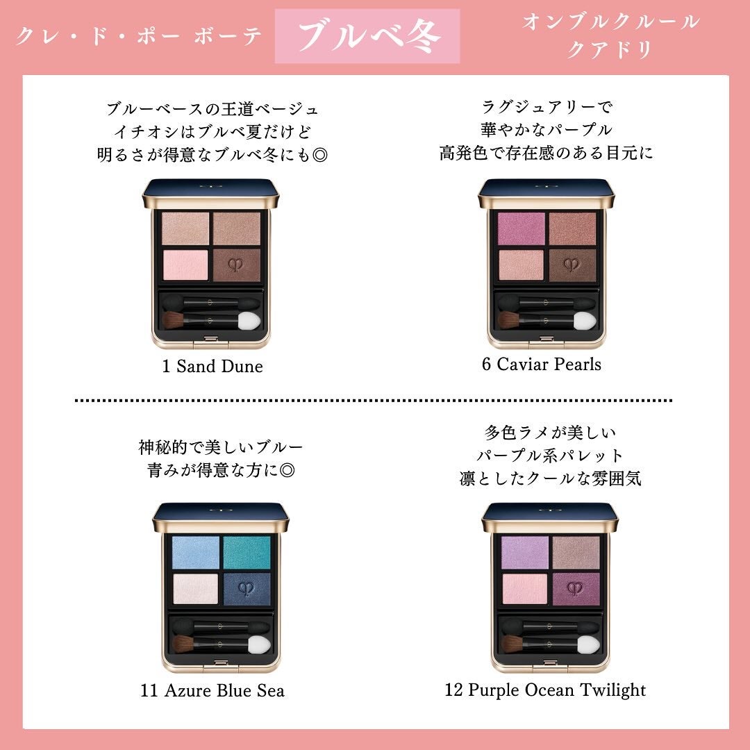 オンブルクルールクアドリ/クレ・ド・ポー ボーテ/アイシャドウパレットを使ったクチコミ(6枚目)