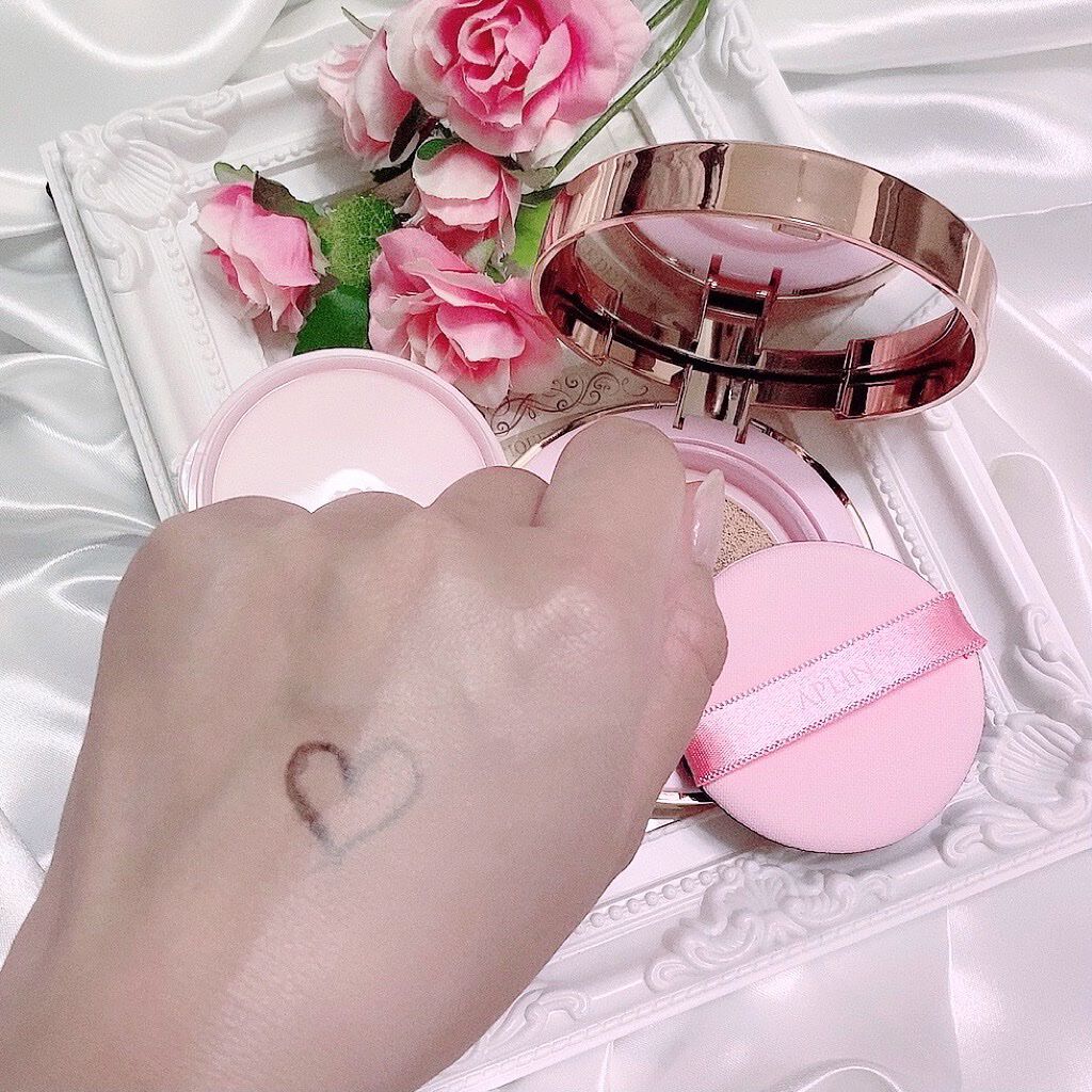 ピンクティーツリーカバークッション/APLIN/クッションファンデーションを使ったクチコミ(3枚目)