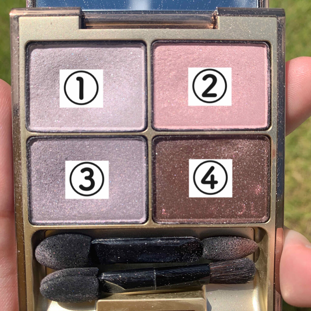 シャインフォールアイズ 03 Elegant(生産終了)/LUNASOL/アイシャドウパレットを使ったクチコミ（2枚目）