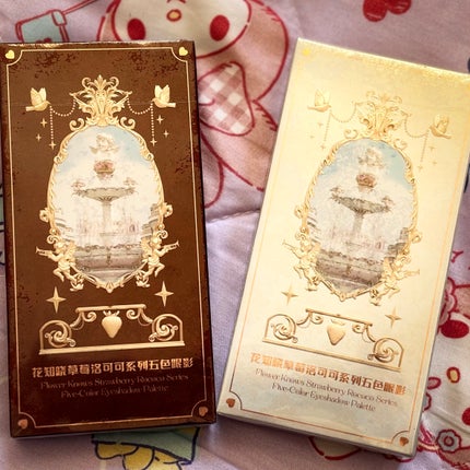 ストロベリーロココ アイシャドウパレット/FlowerKnows/アイシャドウパレットを使ったクチコミ(5枚目)