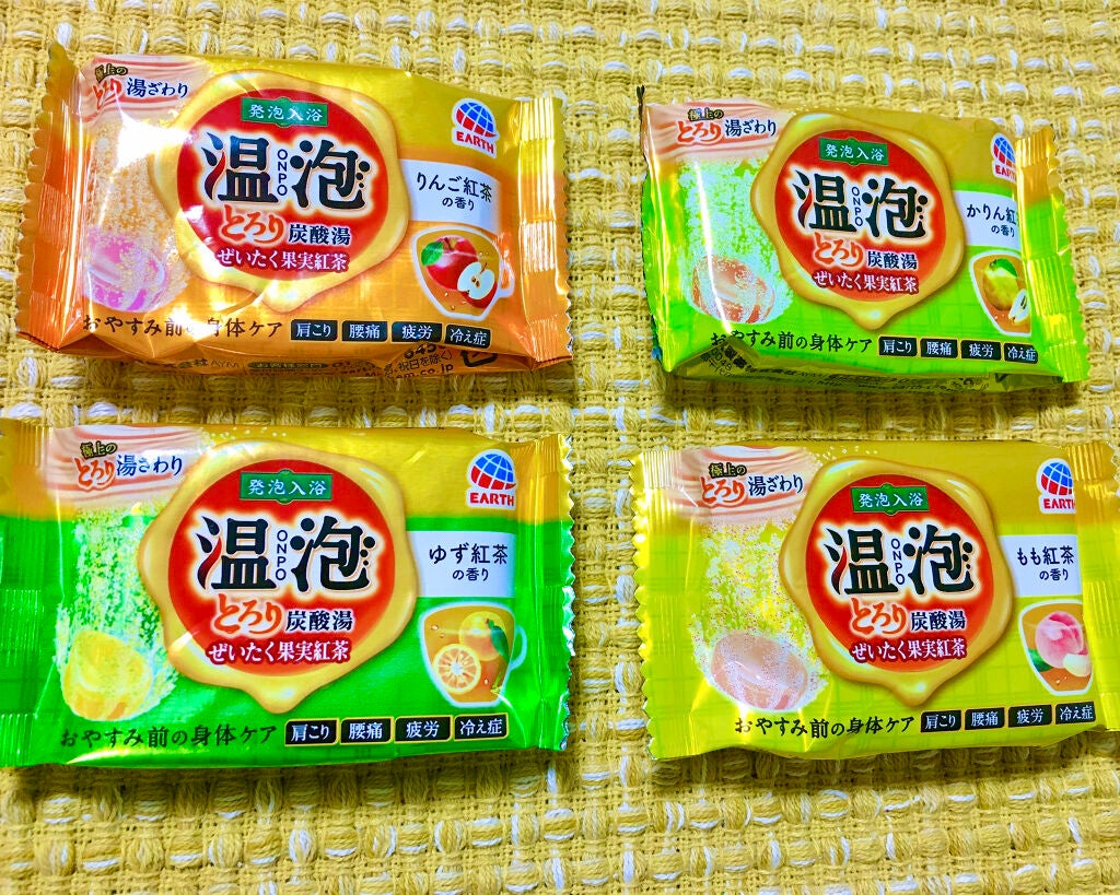 とろり炭酸湯 ぜいたく果実紅茶 12錠入/温泡/炭酸系入浴剤を使ったクチコミ(2枚目)