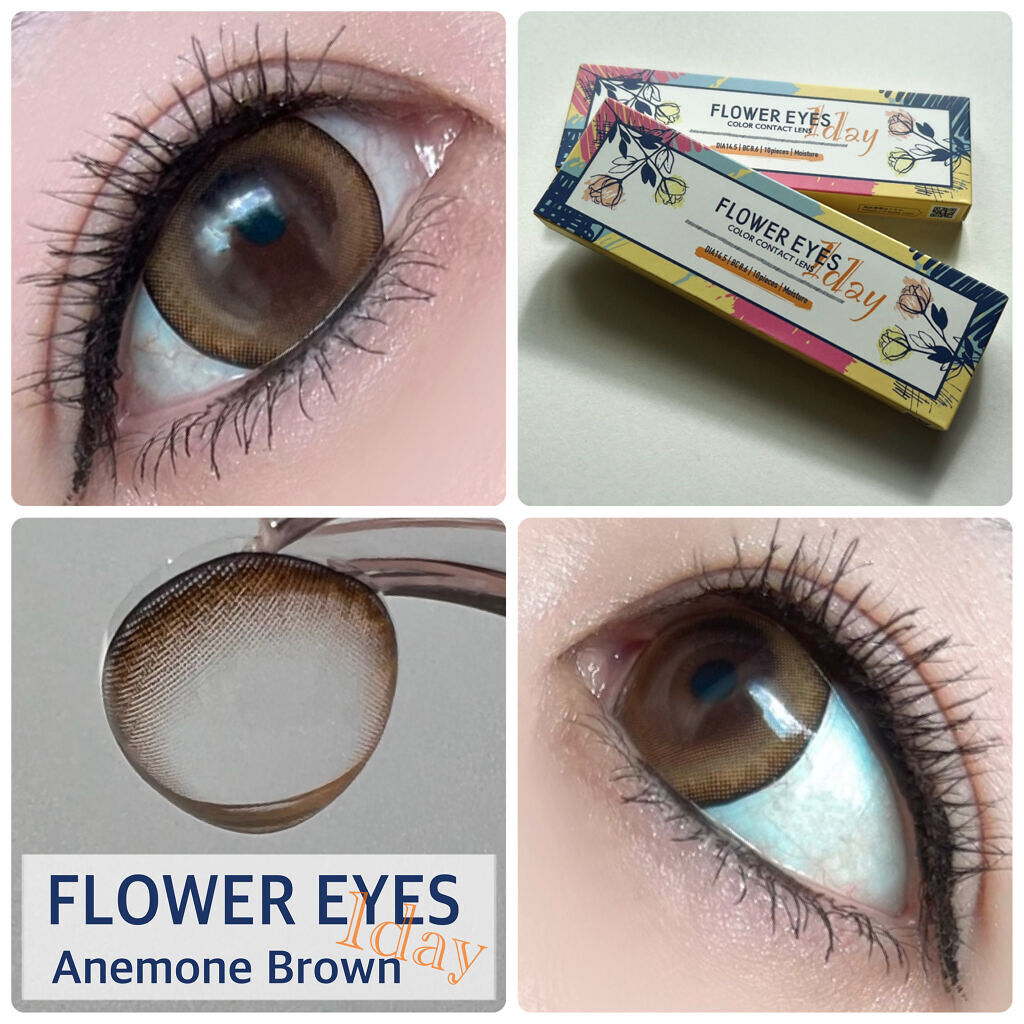 フラワーアイズ ワンデー/株式会社ビューフロンティア/ワンデー（１DAY）カラコンを使ったクチコミ（1枚目）
