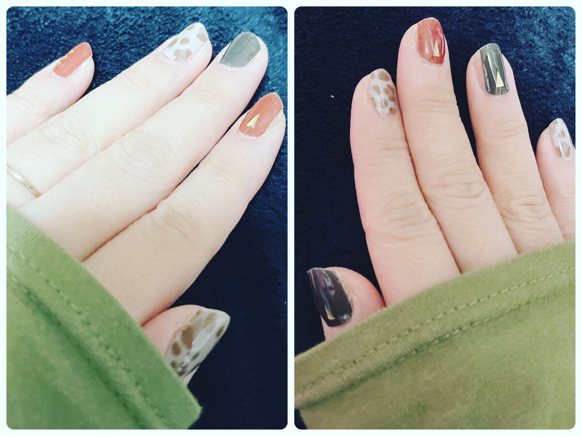 ジェルネイルシール/DAISO/ネイルシールを使ったクチコミ(1枚目)