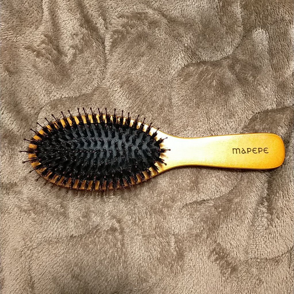 つやつや天然毛のミックスブラシ/マペペ/ヘアブラシを使ったクチコミ（2枚目）