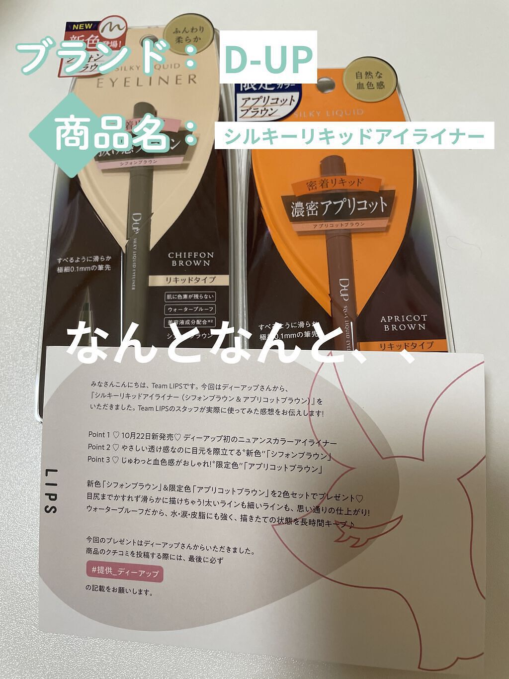 シルキーリキッドアイライナーWP/D-UP/リキッドアイライナーを使ったクチコミ（1枚目）