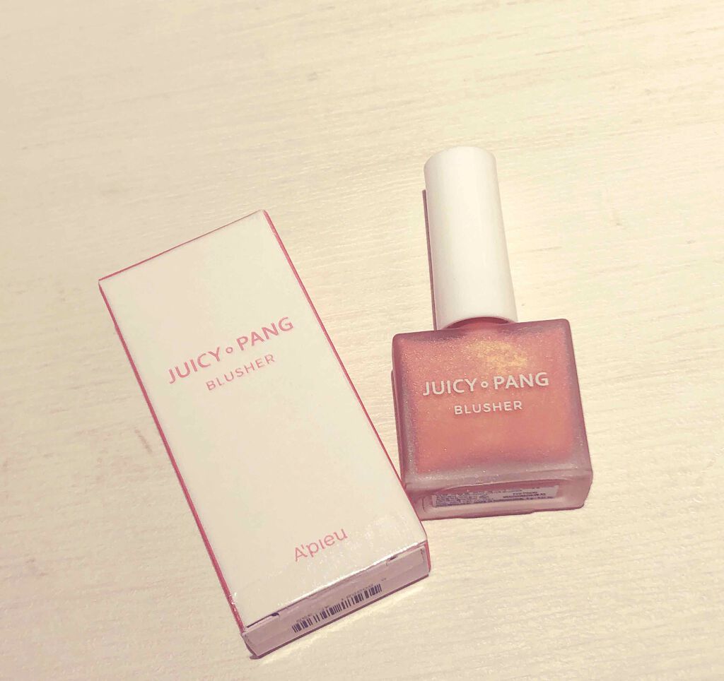 ジューシー パン ウォーター ブラッシャー/A’pieu/リキッドチークを使ったクチコミ(1枚目)