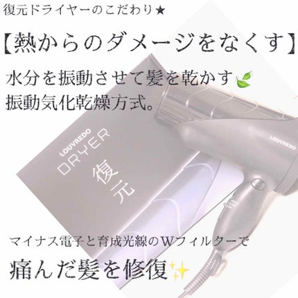 試してみた】復元ドライヤー LJ-365 ルーヴルドージャパンの 試してみた】復元ドライヤー LJ-365 ルーヴルドージャパンの