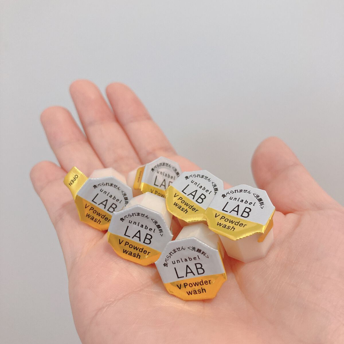 V 酵素洗顔パウダー/unlabel/洗顔パウダーを使ったクチコミ（3枚目）