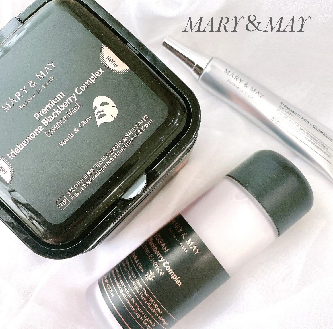 プレミアムイデベノンブラックベリーコンプレックスアンプルマスク/MARY&MAY/シートマスク・パックを使ったクチコミ（1枚目）