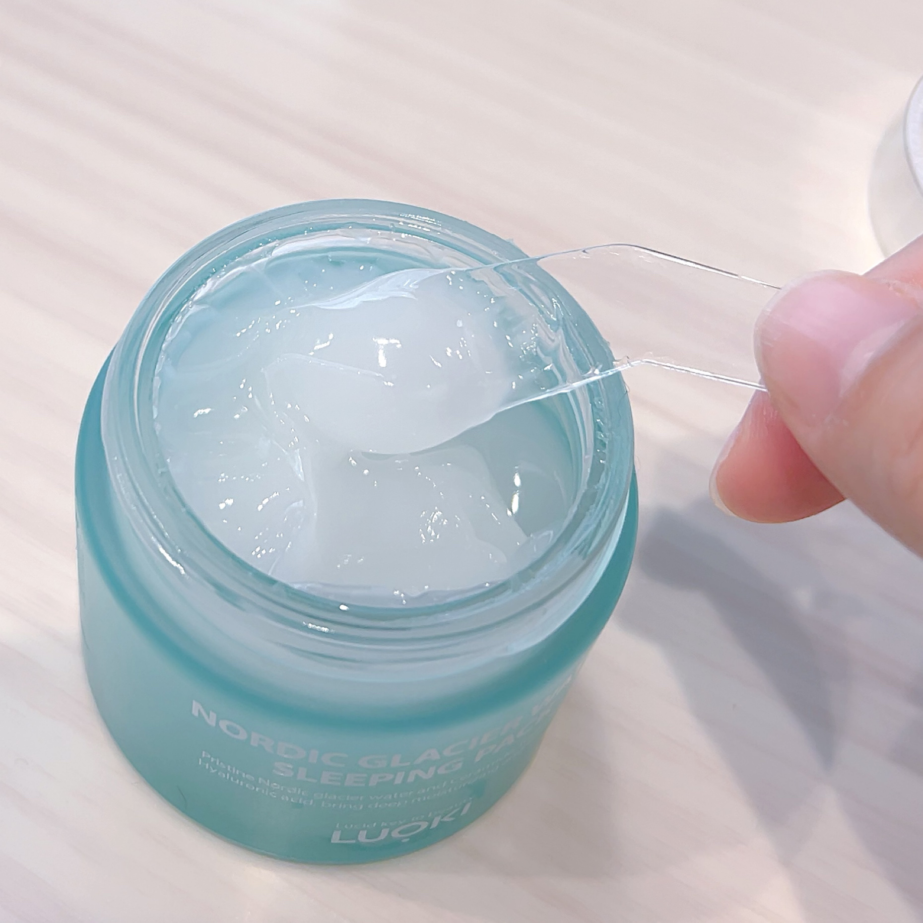 ノルディック氷河水スリーピングパック/LUOKI/フェイスクリームを使ったクチコミ（2枚目）