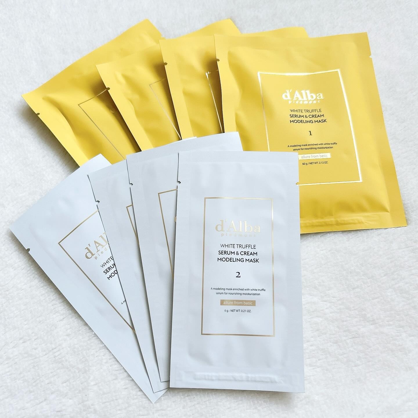 WHITE TRUFFLE SERUM & CREAM MODELING MASK/ダルバ/その他スキンケアを使ったクチコミ（2枚目）