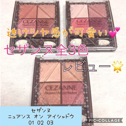 ニュアンスオンアイシャドウ/CEZANNE/アイシャドウパレットを使ったクチコミ(1枚目)