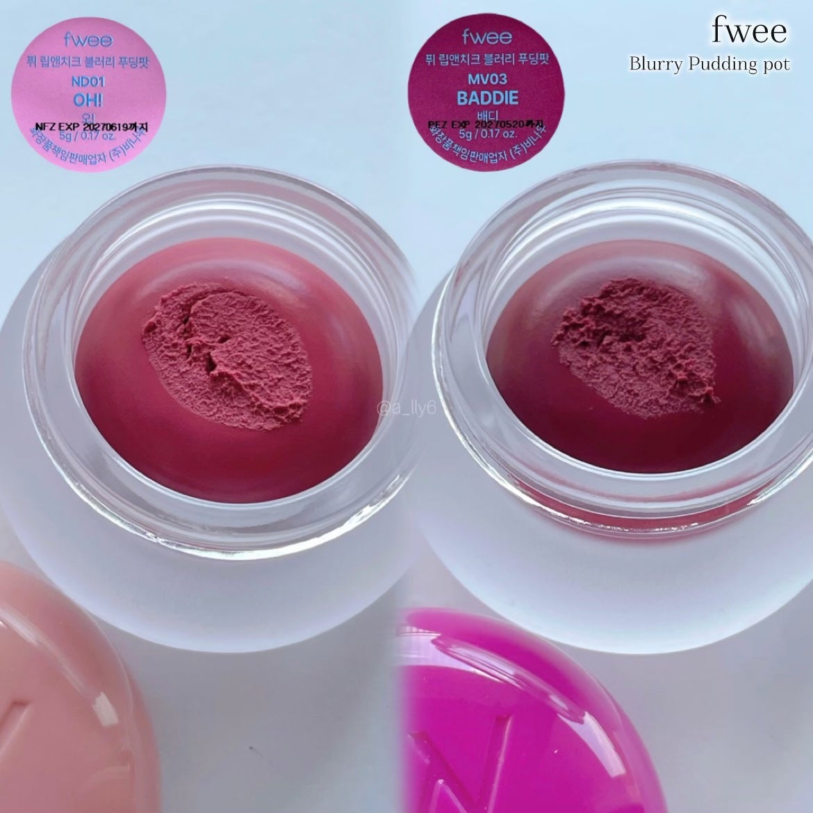 リップアンドチーク ブラーリープリンポット/fwee/口紅を使ったクチコミ(3枚目)